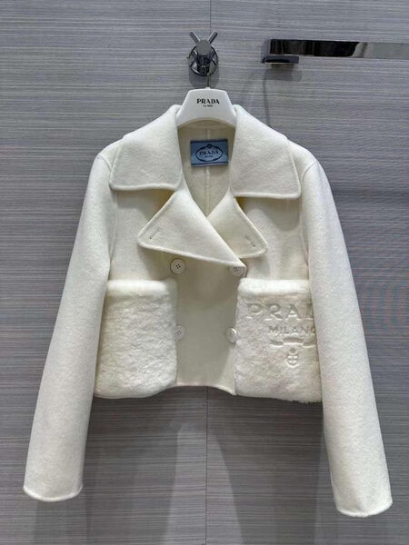 Пальто Prada женский белый 123817-2