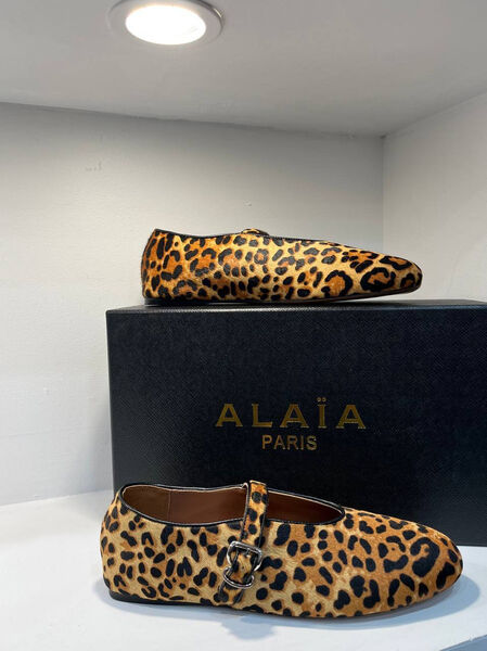 Балетки Alaïa женский леопардовый 123352-2