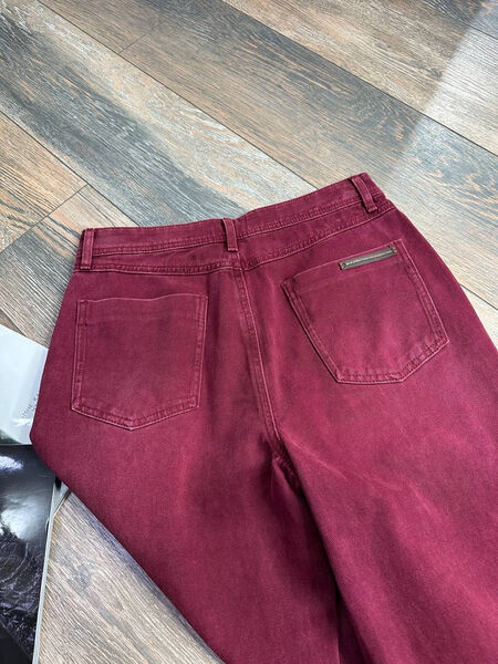 Джинсы Brunello Cucinelli женский джинса бордовый 141831