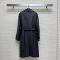 Плащ Prada женский кожа черный 125630-5