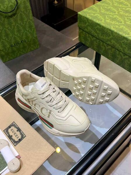 Кроссовки Gucci Rhyton женский кожа молочный r5521511-1-5
