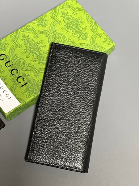 Мужской портмоне Gucci мужской кожа черный 154019-2
