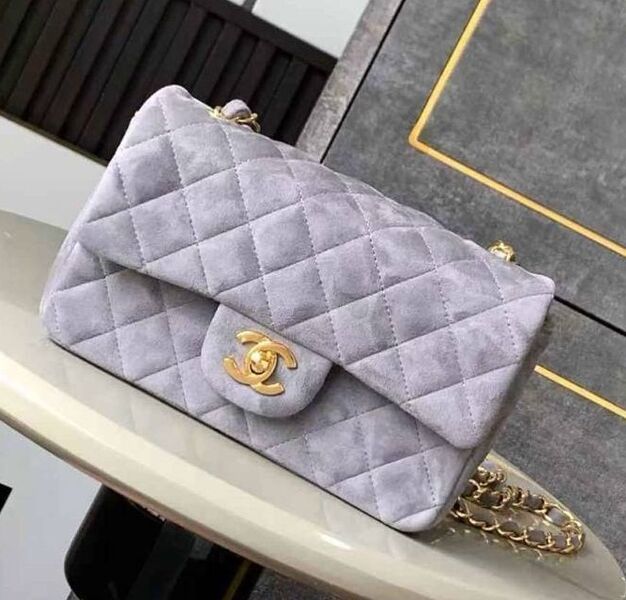 Сумка Chanel женский замша фиолетовый 182041