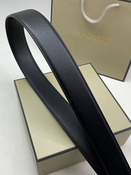 Мужской ремень Tom Ford мужской кожа черный 176190-5