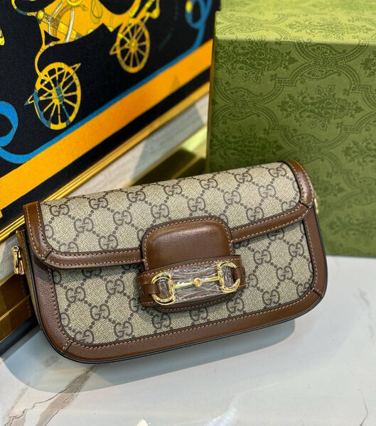 Сумка Gucci Horsebit 1955 женский канва 137914-2