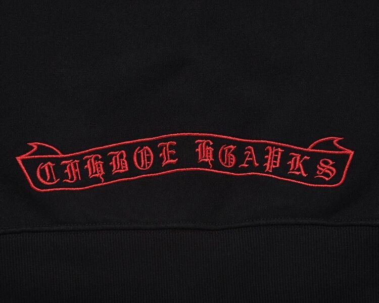 Мужское зип-худи Chrome Hearts мужской черный y3593316-1-5
