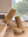 Женские ботинки Balenciaga Women's Alaska Fur Bootie женский замша коричневый m3528777-1-2
