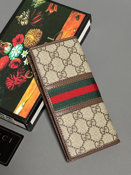 Мужской портмоне Gucci мужской канва бежевый 154017-2