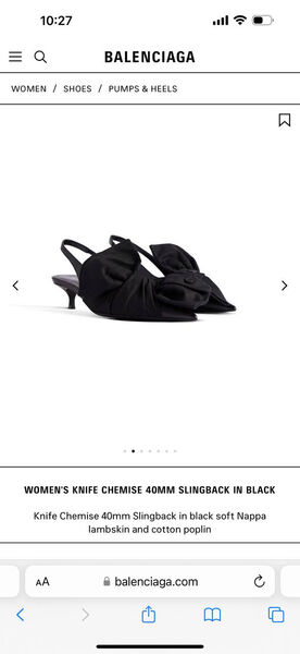 Туфли Balenciaga женский кожа черный 156039-4
