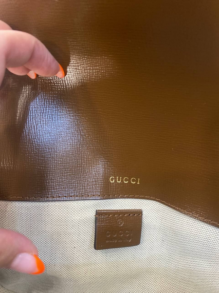 Сумка Gucci женский кожа бежевый 96994