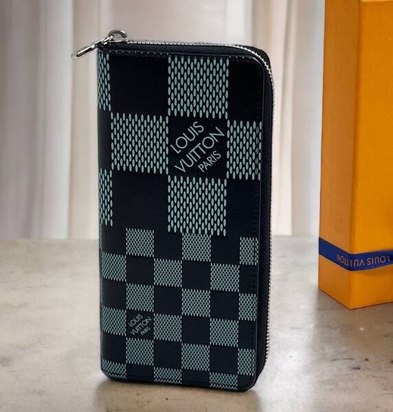 Мужской портмоне Louis Vuitton мужской кожа черный 120951