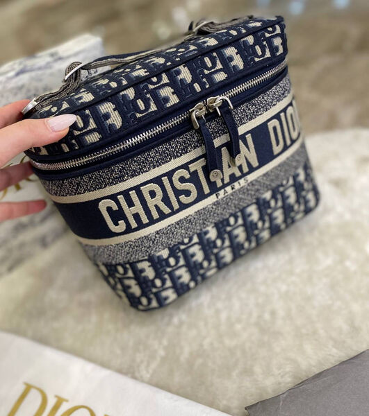 Косметичка Christian Dior женский текстиль синий 152423-2