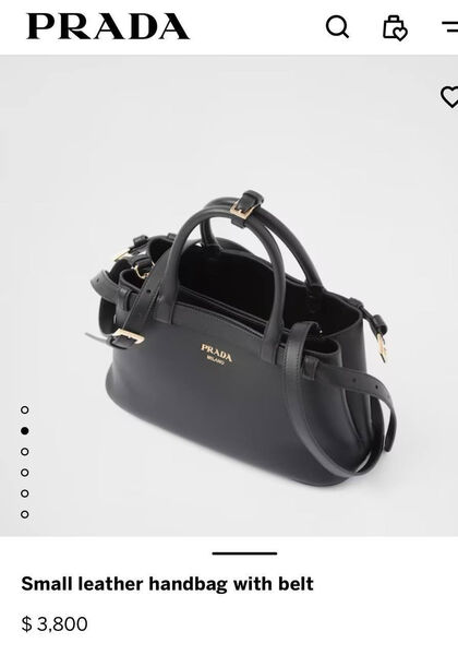 Сумка Prada женский кожа черный 135849-8