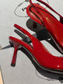 Туфли Prada женский кожа бордовый 137030-5
