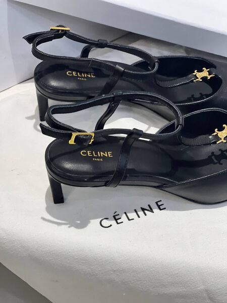 Туфли Celine женский кожа черный 104909-4