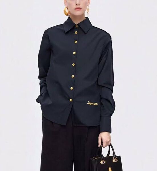Рубашка Schiaparelli женский черный 186965