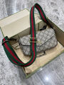Сумка Gucci женский канва графитовый 129306-4