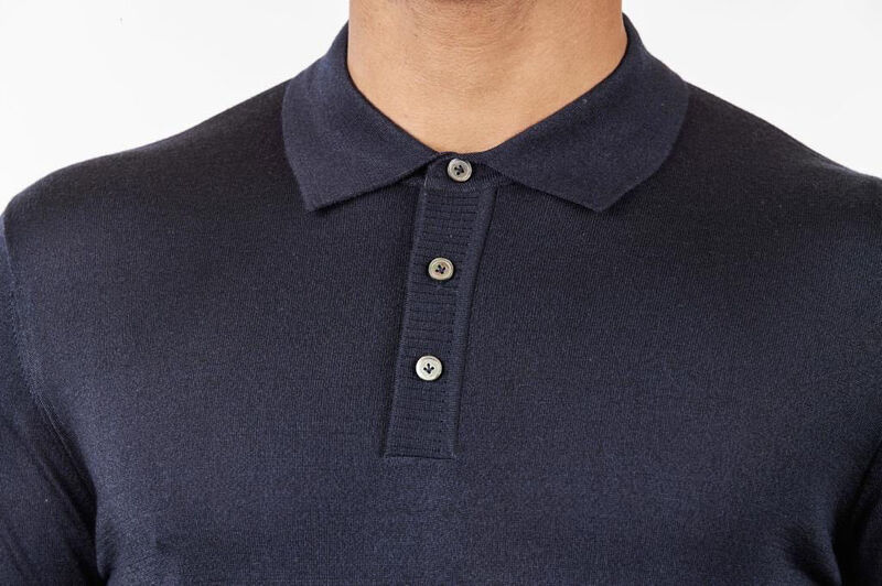 Мужское поло Zegna мужской синий 123733-3