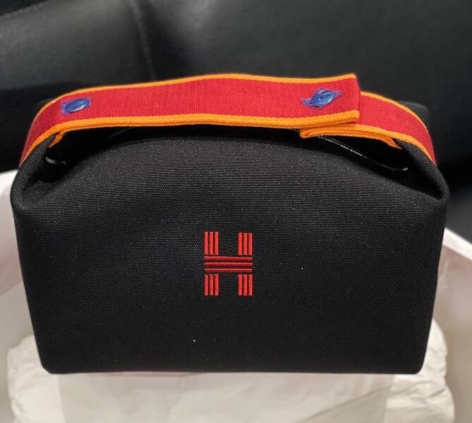 Косметичка Hermès женский текстиль черный 106233