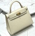 Сумка Hermèskelly 25 женский кожа swift молочный 145275