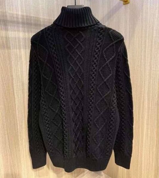 Мужской свитер Burberry мужской вязаная ткань черный 130924
