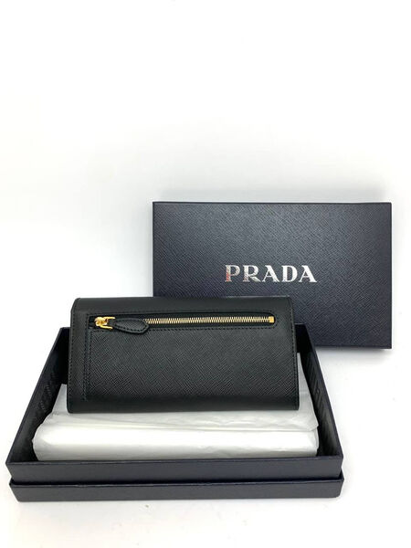 Кошелек Prada женский кожа черный 132292-7