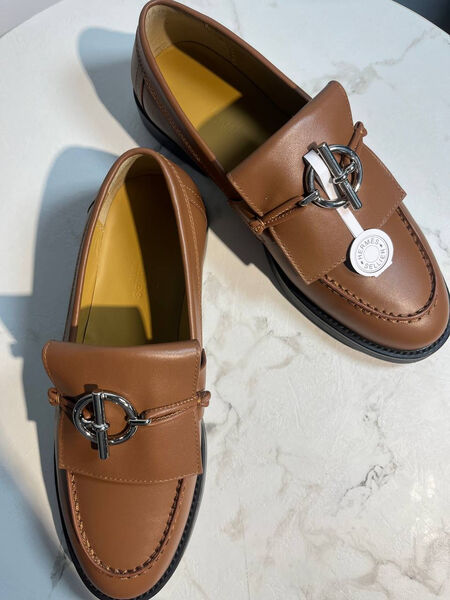 Лоферы Hermès женский кожа 185523