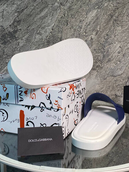 Мужские шлепки Dolce & Gabbana мужской резина синий 153777-5