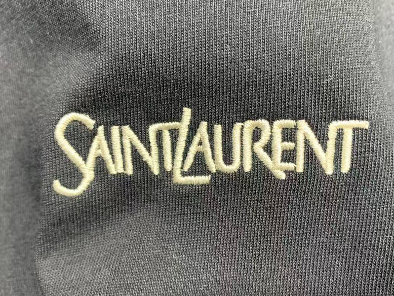 Мужская футболка Saint Laurent мужской черный 174525-5