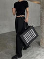 Брюки Alexander Wang женский черный,серебристый 103434