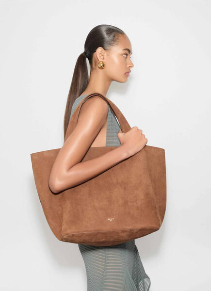 Сумка Alaïa женский замша бежевый 194546-2