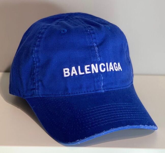 Кепка Balenciaga женский текстиль синий 118792