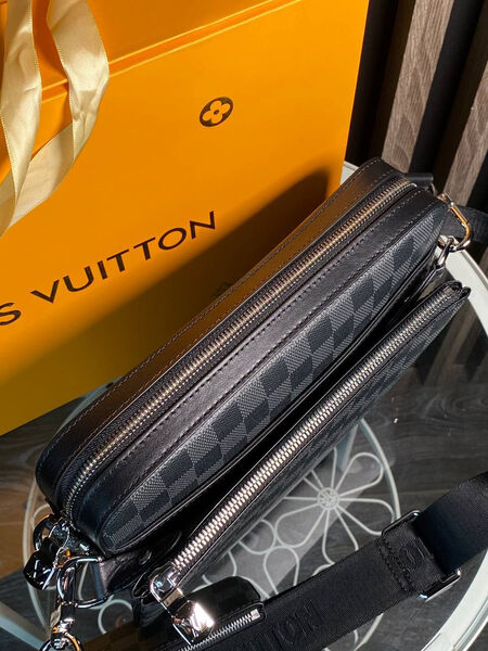 Мужская сумка мессенджер Louis Vuitton мужской канва графитовый 155338-3