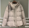 Пуховик Loro Piana женский бежевый 62821-1