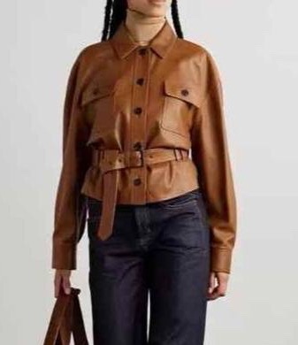 Куртка Saint Laurent женский кожа 173158