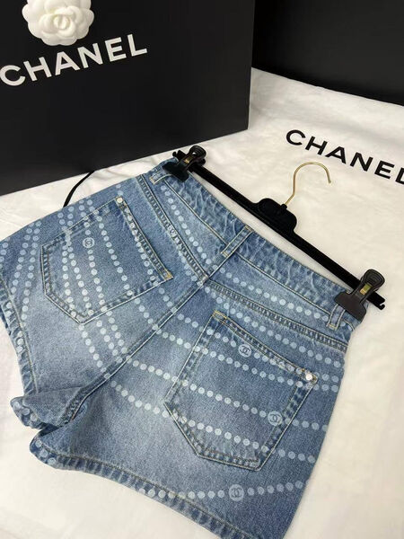 Шорты Chanel женский джинса синий 185252-2