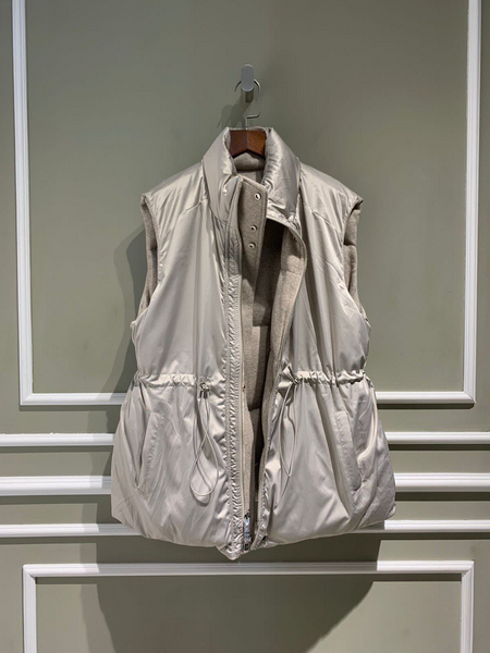 Жилет двусторонний Loro Piana женский бежевый 22803-7