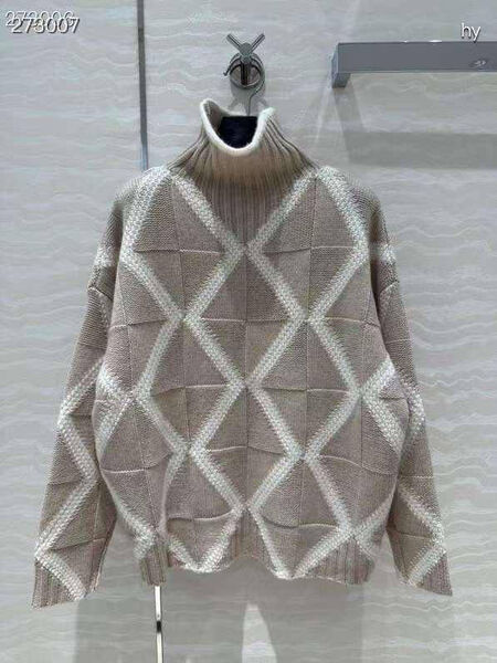 Свитер Bottega Veneta женский вязаная ткань бежевый 165908