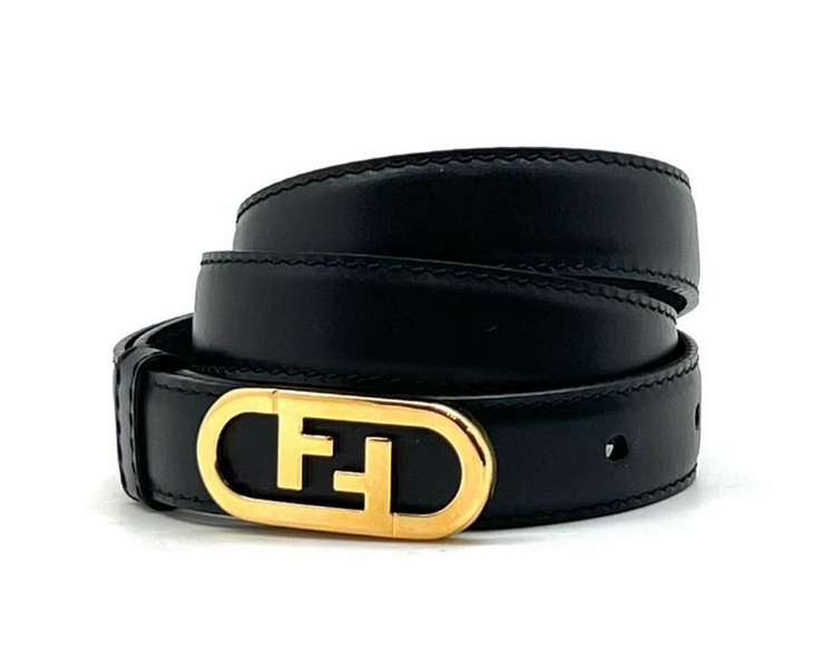 Женский ремень Fendi женский кожа черный 21521
