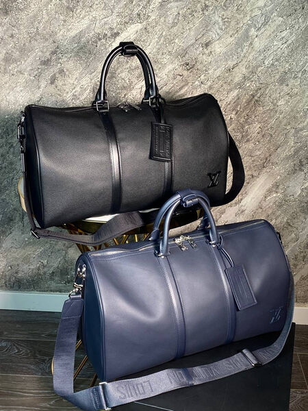 Дорожная сумка Louis Vuitton мужской кожа синий 169296-10