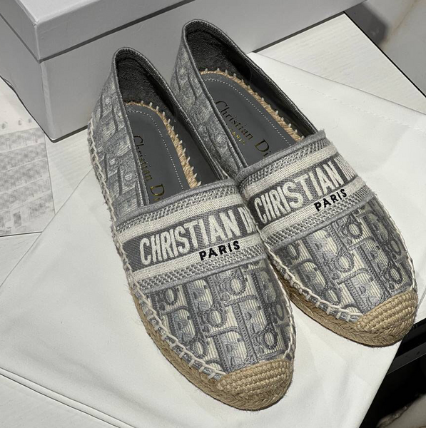 Эспадрильи Christian Dior женский текстиль графитовый 91364