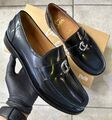 Мужские лоферы Christian Louboutin мужской кожа страуса черный,белый 145450