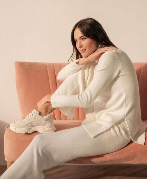 Костюм Loro Piana женский вязаная ткань белый 29740-4