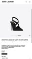 Туфли Saint Laurent женский черный 139608-4