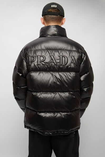 Мужской пуховик Prada мужской черный 130521-3
