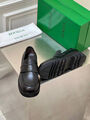 Мужские лоферы Bottega Veneta мужской кожа черный 160704-3