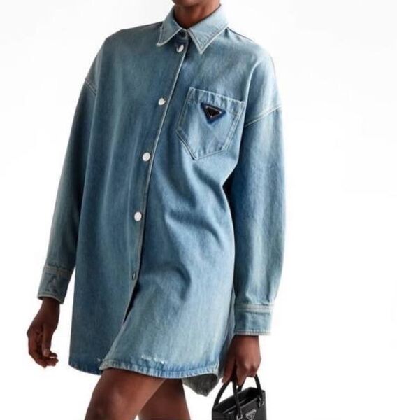 Рубашка Prada женский бирюзовый 154673