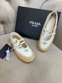 Балетки Prada женский кожа белый 192461-6