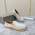 Мужские лоферы Brunello Cucinelli мужской замша графитовый 146658-3