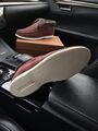 Мужские лоферы Loro Piana мужской бордовый 45065-6